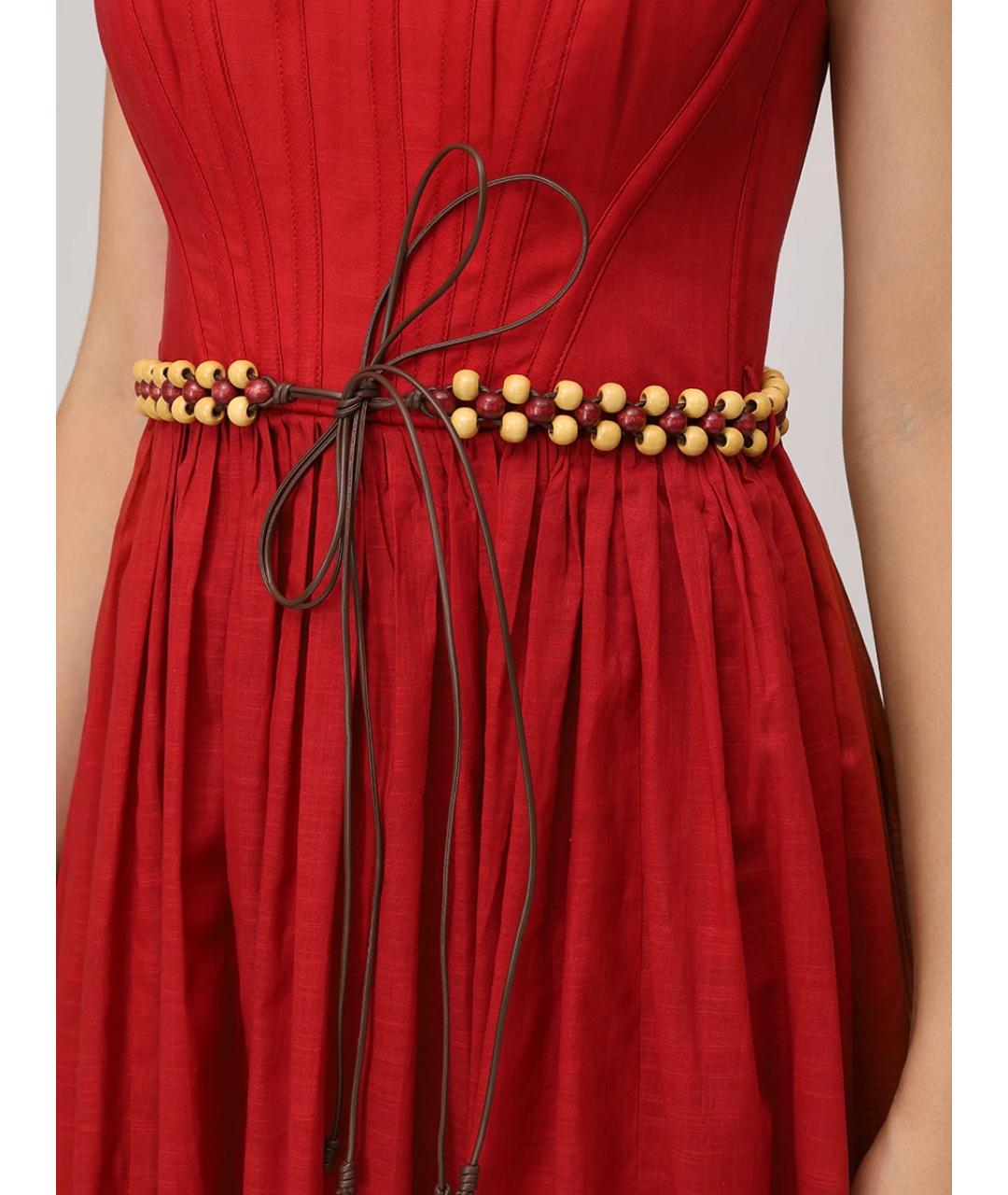 ZIMMERMANN Красный хлопковый сарафан, фото 5