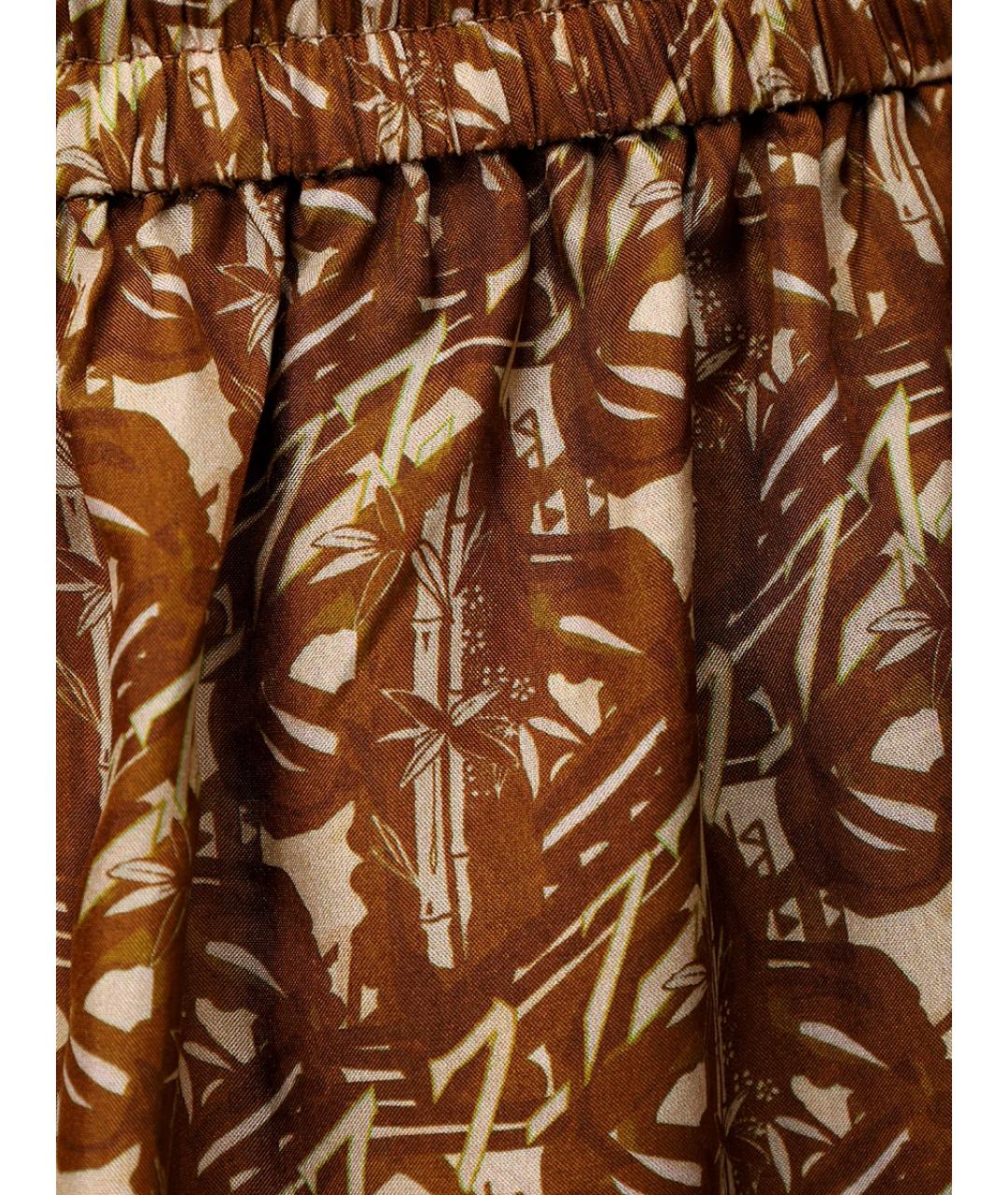 ZIMMERMANN Коричневые шелковые шорты, фото 6