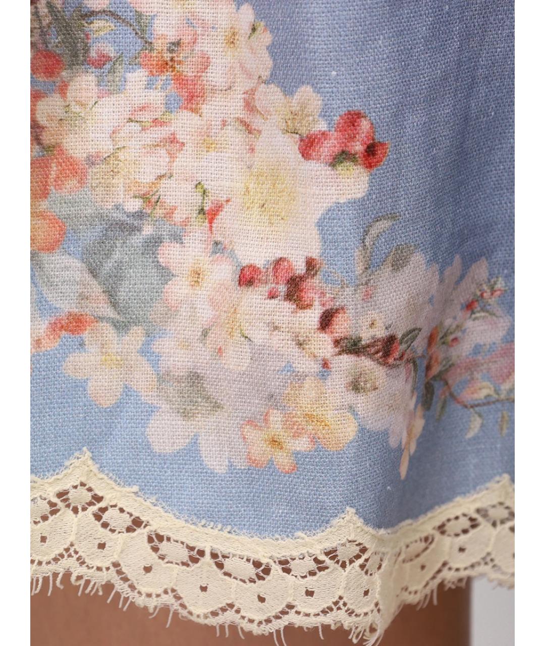 ZIMMERMANN Мульти льняные шорты, фото 6