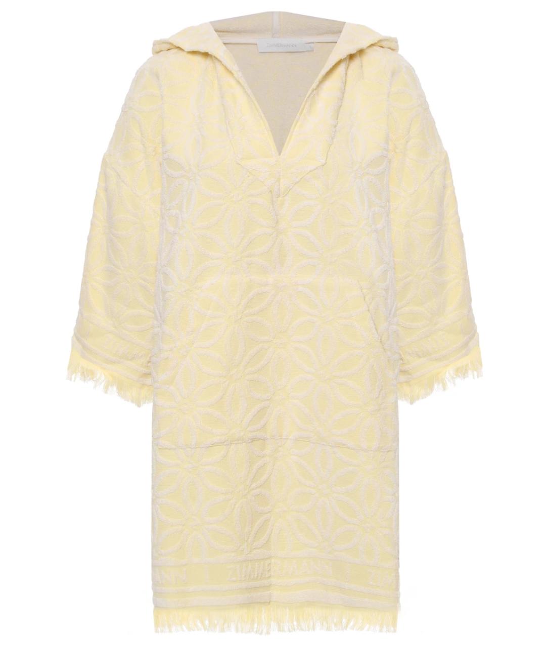 ZIMMERMANN Желтое хлопковое повседневное платье, фото 1