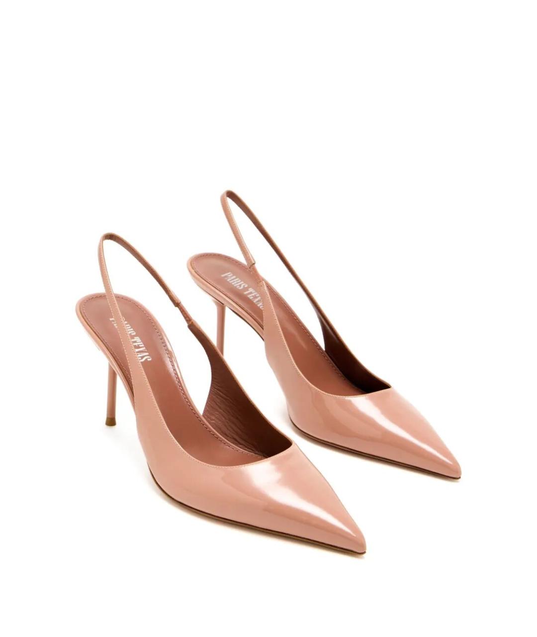 PARIS TEXAS Розовые кожаные туфли, фото 3