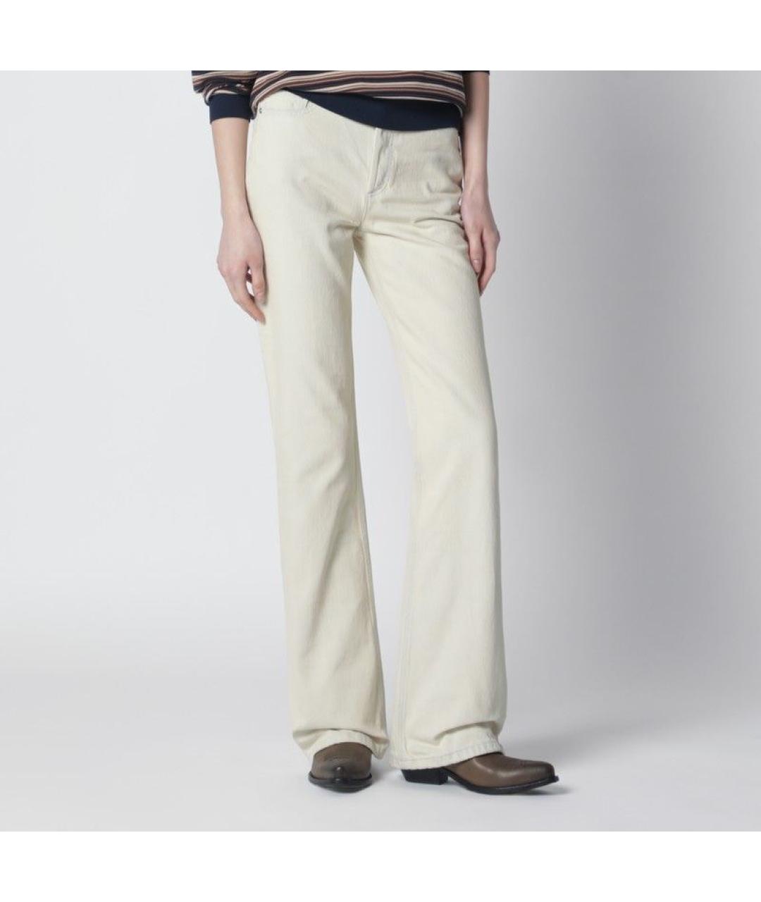 A.P.C. Бежевые хлопковые прямые джинсы, фото 3