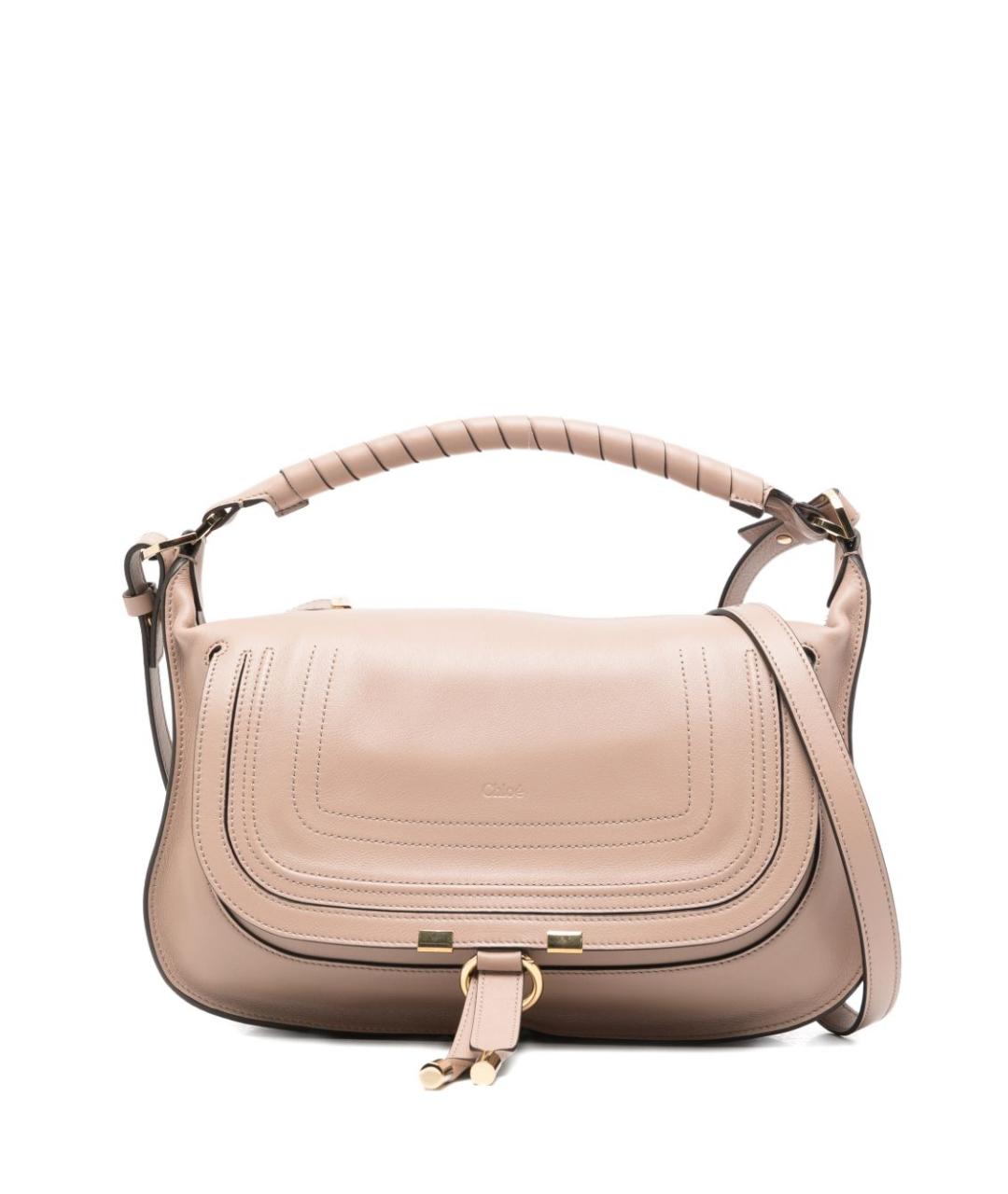 CHLOE Бежевая кожаная сумка через плечо, фото 1