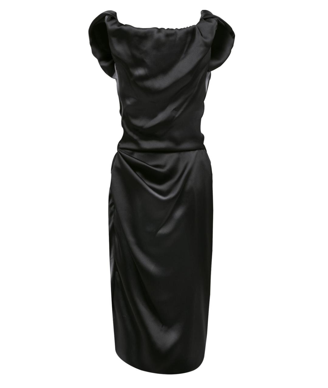 VIVIENNE WESTWOOD Черное полиэстеровое повседневное платье, фото 3