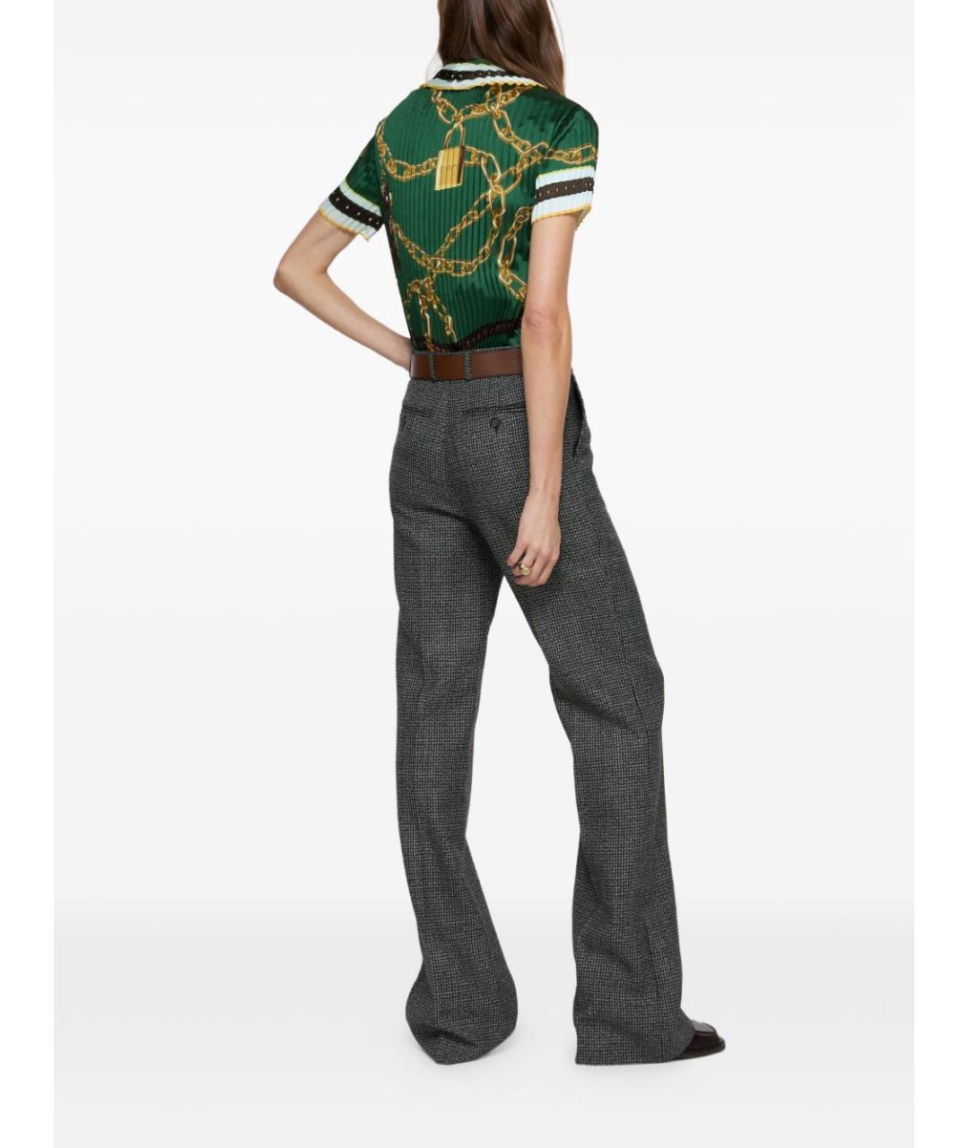 ACNE STUDIOS Мульти полиэстеровая футболка, фото 5