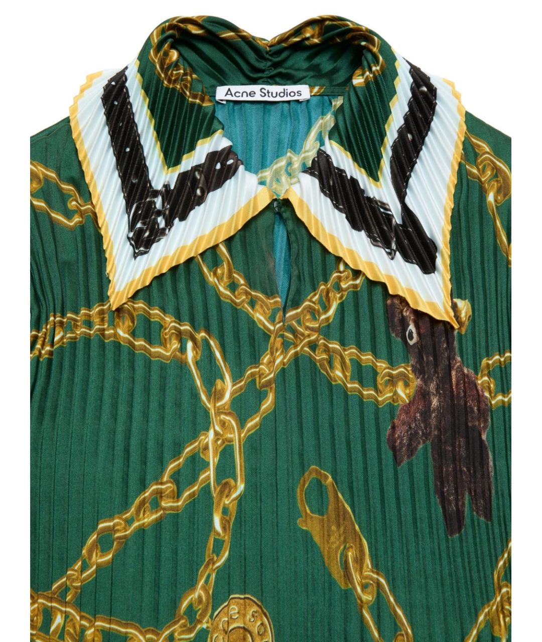 ACNE STUDIOS Мульти полиэстеровая футболка, фото 3