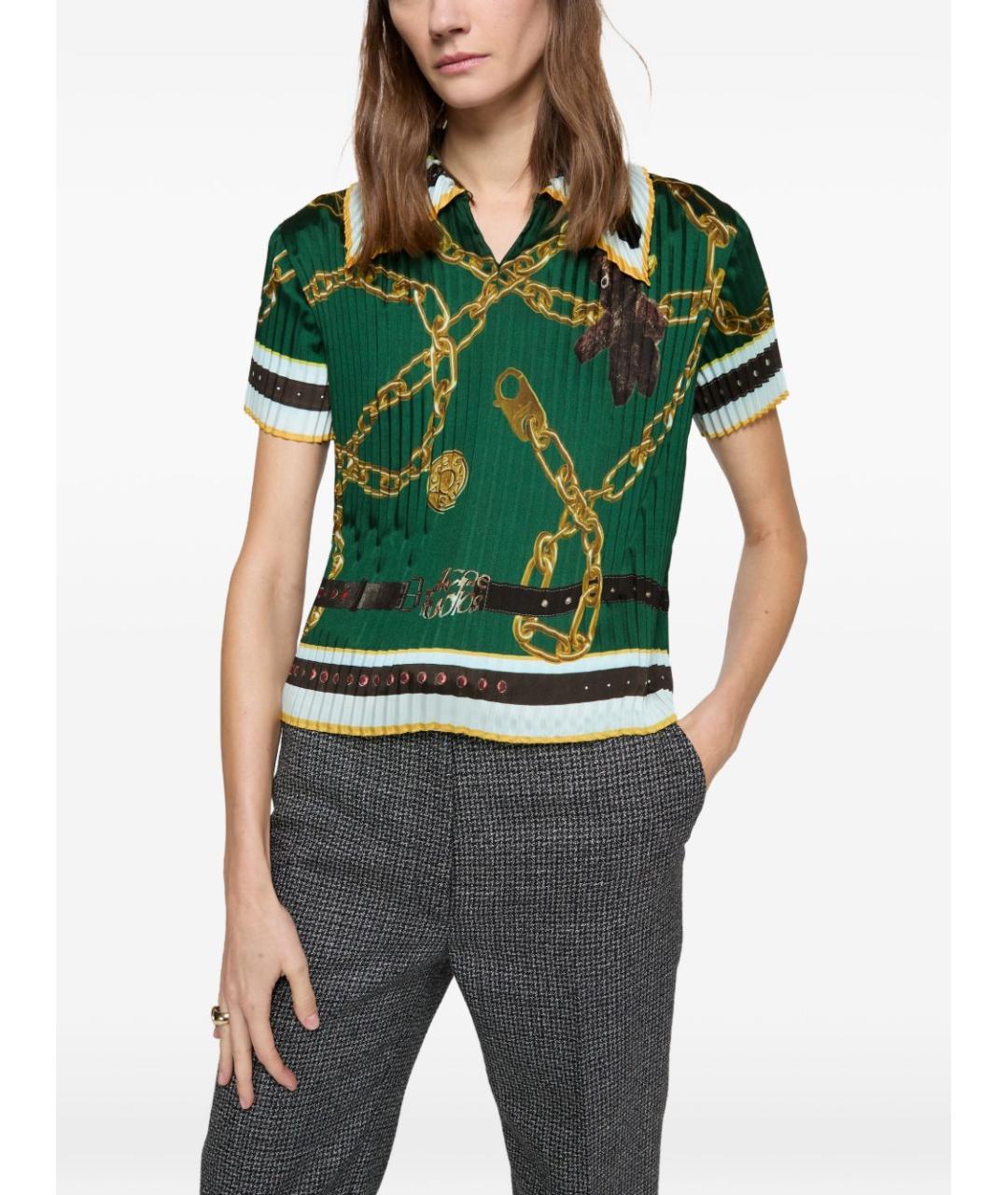 ACNE STUDIOS Мульти полиэстеровая футболка, фото 2