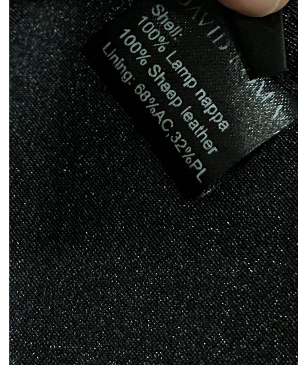 DAVID KOMA Черная кожаная куртка, фото 7