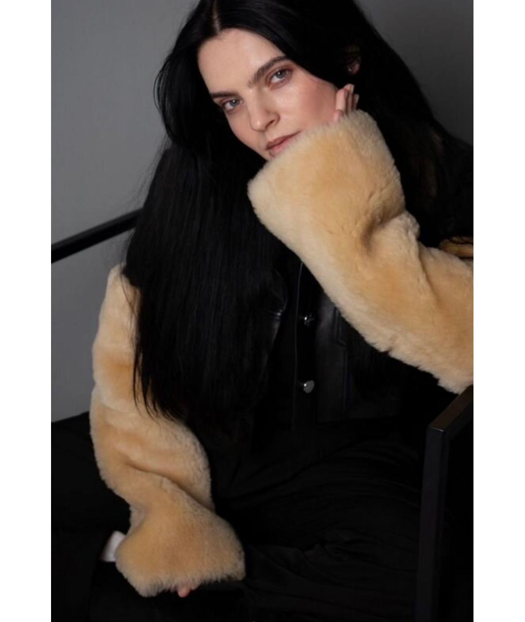 DAVID KOMA Черная кожаная куртка, фото 9