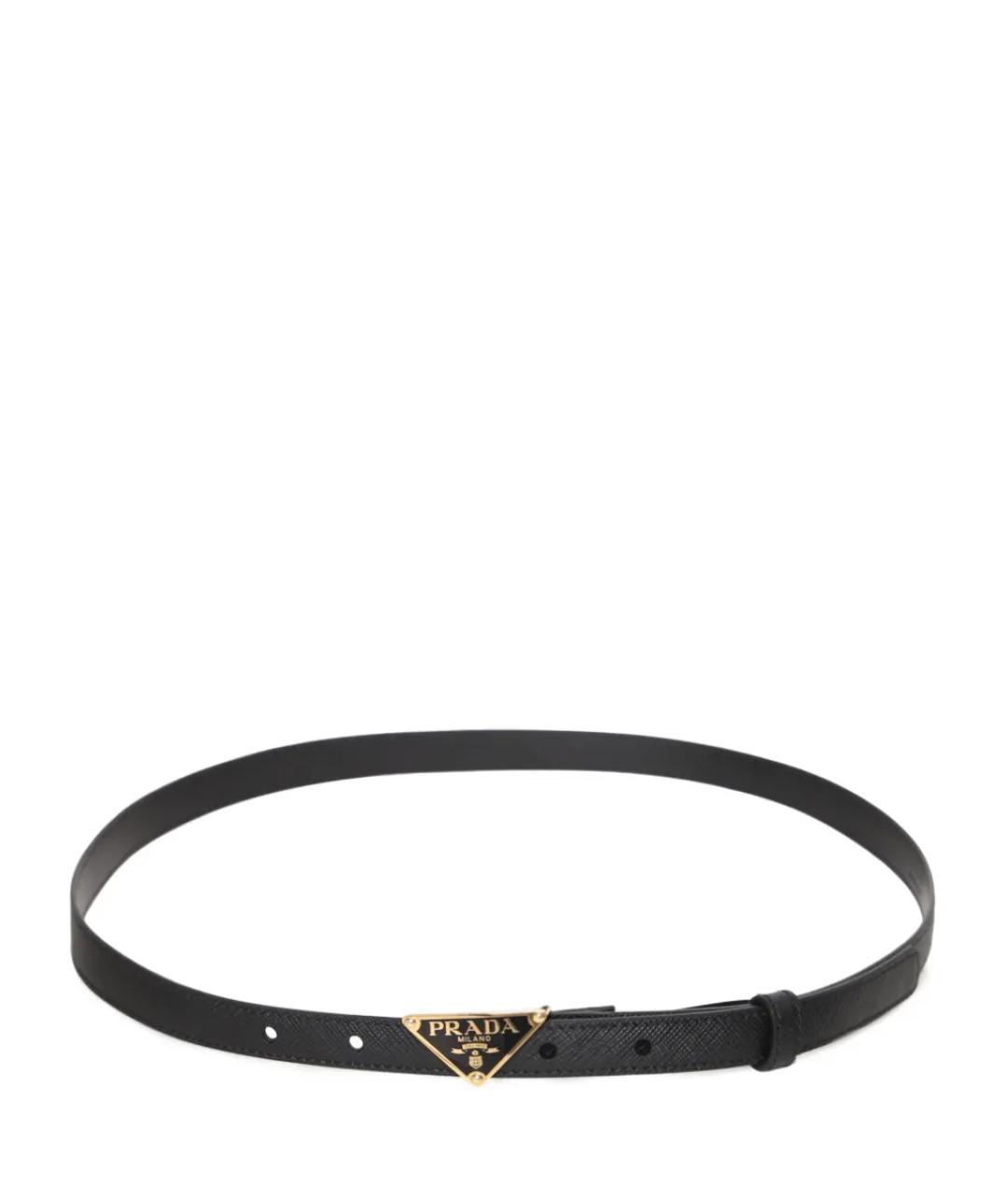 PRADA Черный кожаный ремень, фото 2