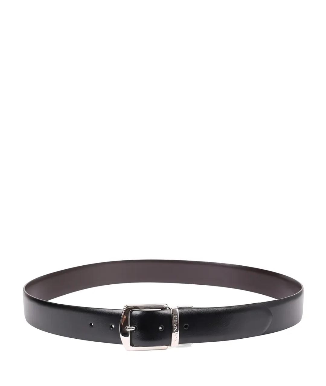 CANALI Черный кожаный ремень, фото 2