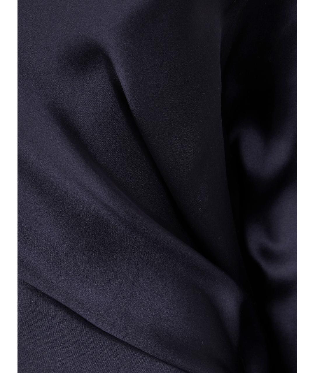 ANN DEMEULEMEESTER Черная шелковая блузы, фото 3