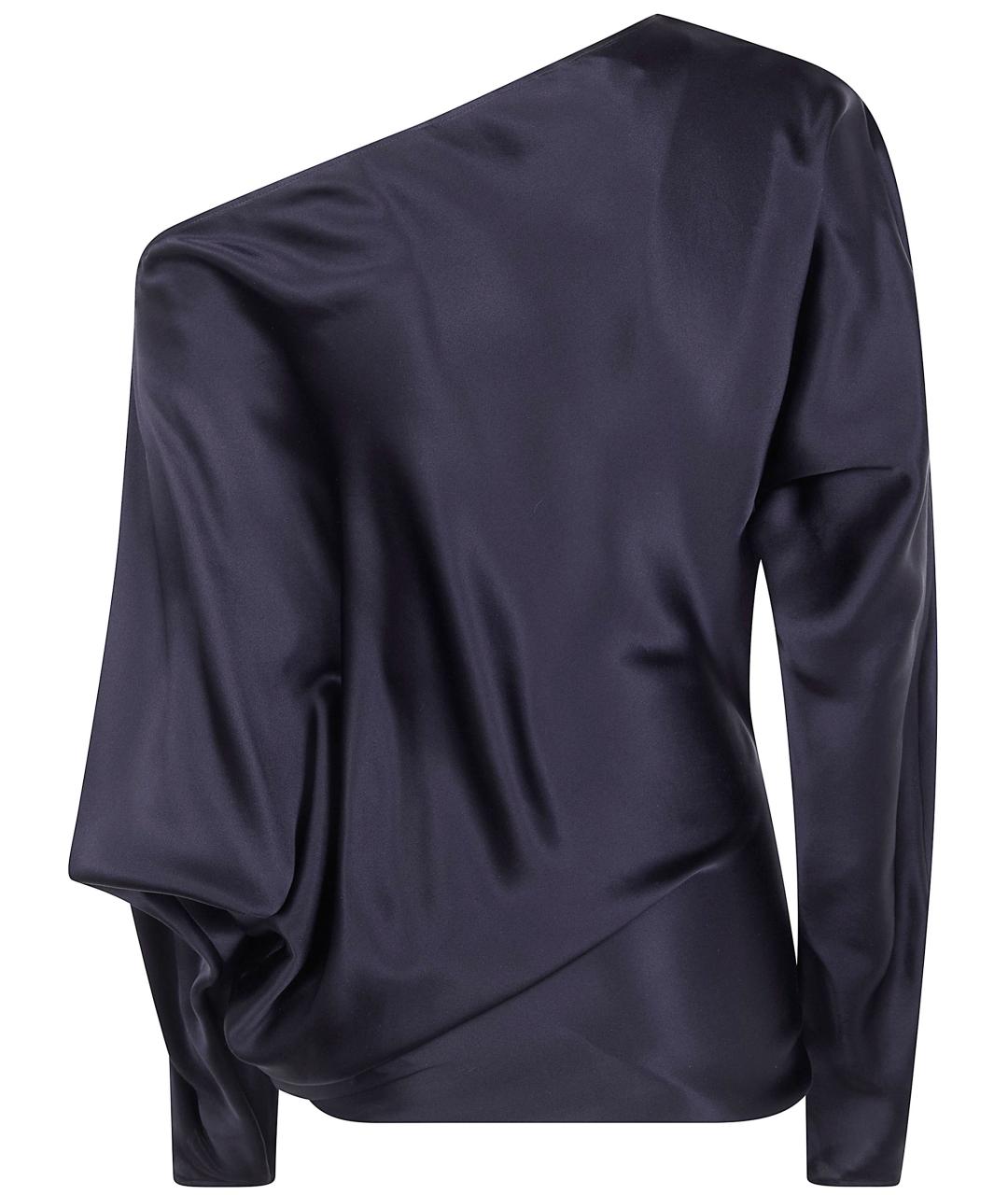 ANN DEMEULEMEESTER Черная шелковая блузы, фото 2