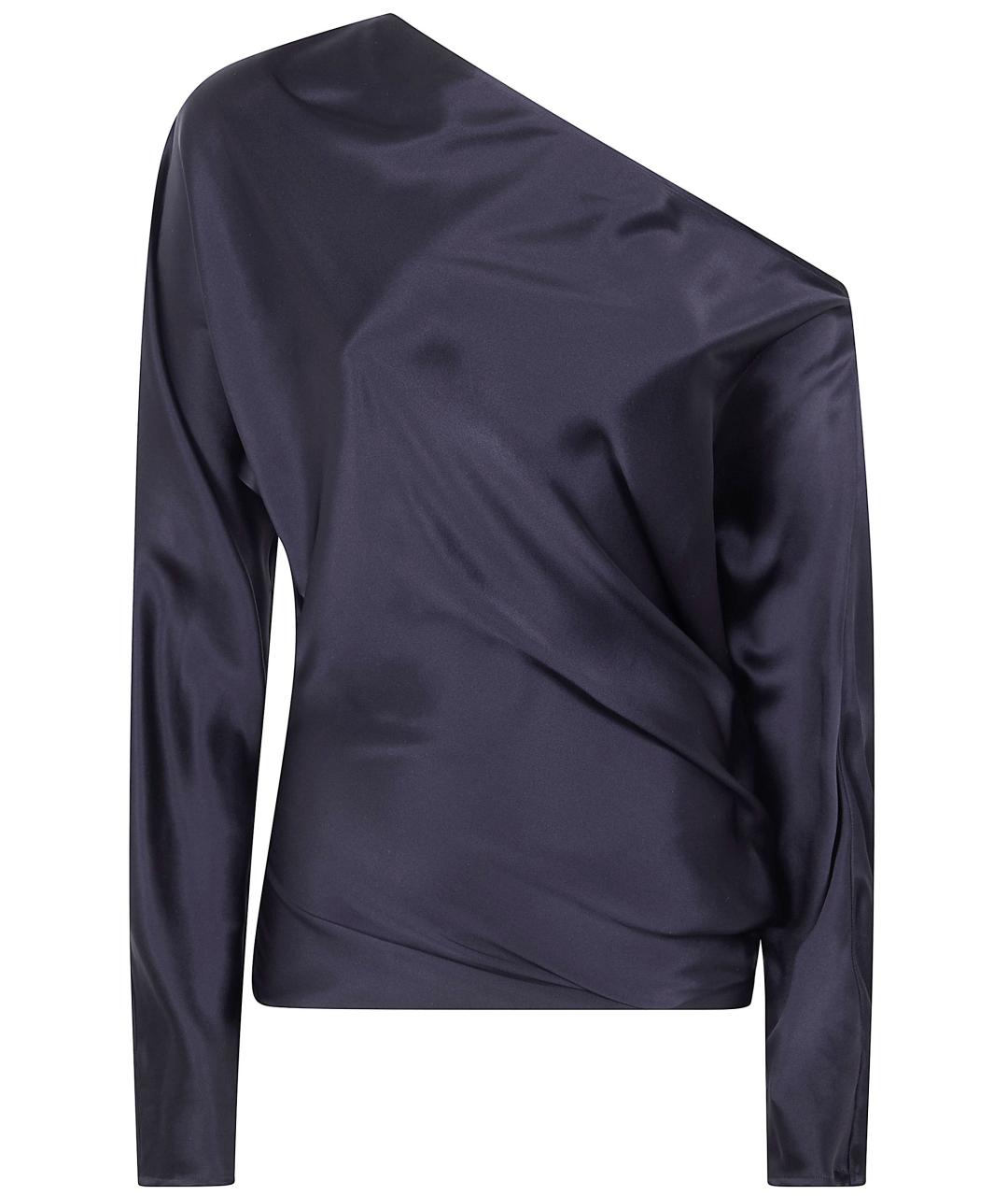 ANN DEMEULEMEESTER Черная шелковая блузы, фото 1