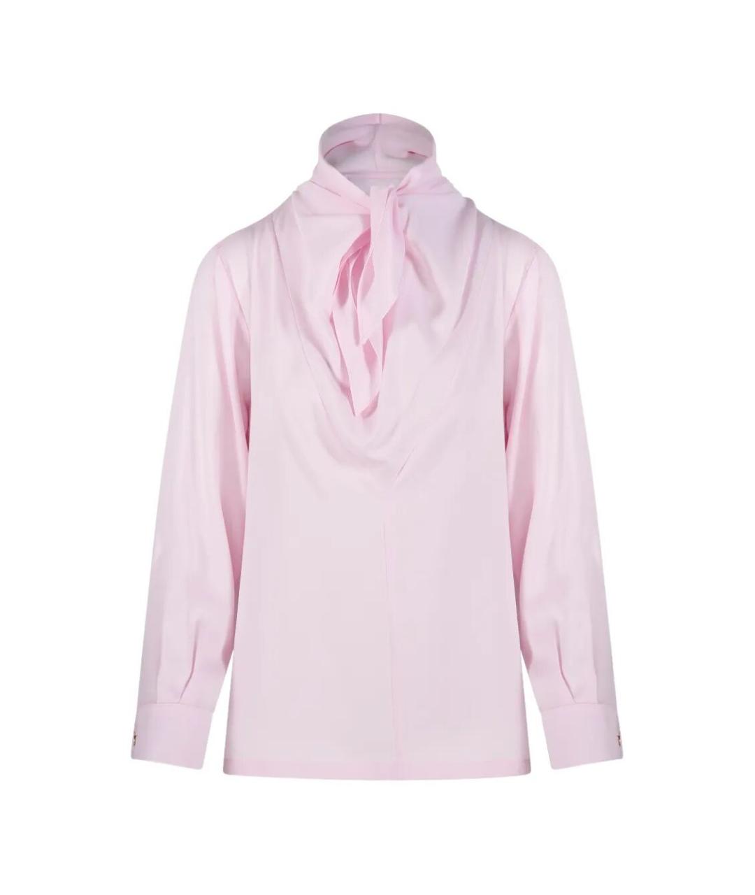 MAX MARA Розовая шелковая рубашка, фото 1