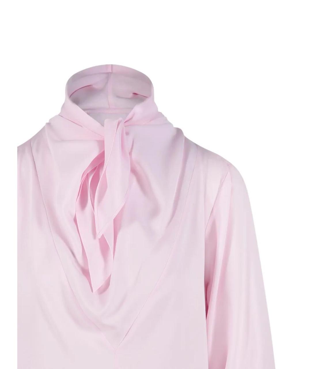 MAX MARA Розовая шелковая рубашка, фото 3