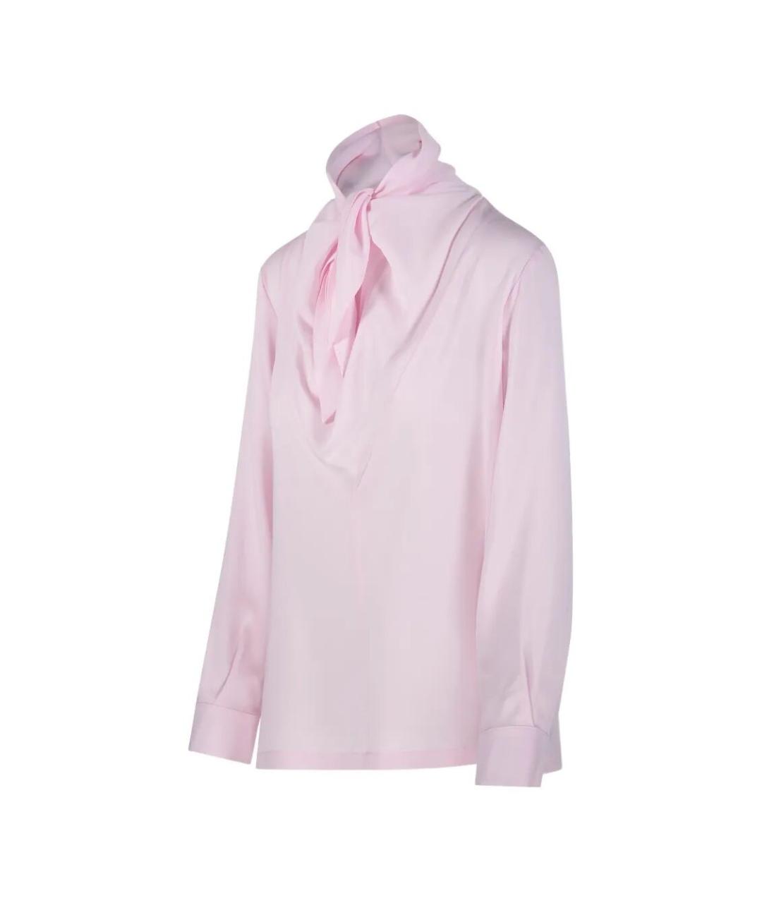 MAX MARA Розовая шелковая рубашка, фото 2