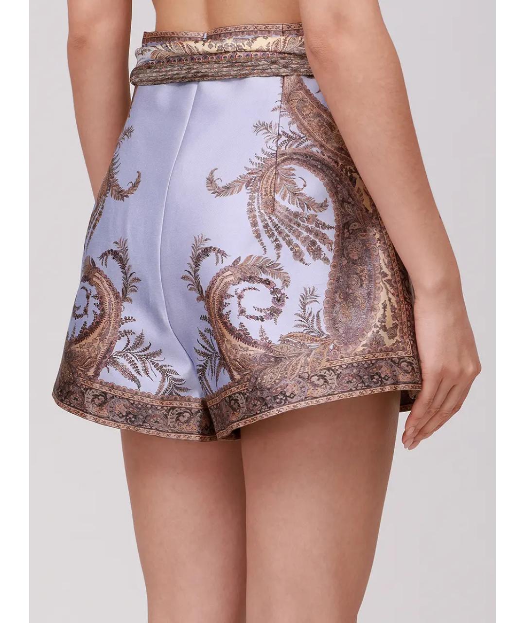 ZIMMERMANN Мульти шелковые шорты, фото 3