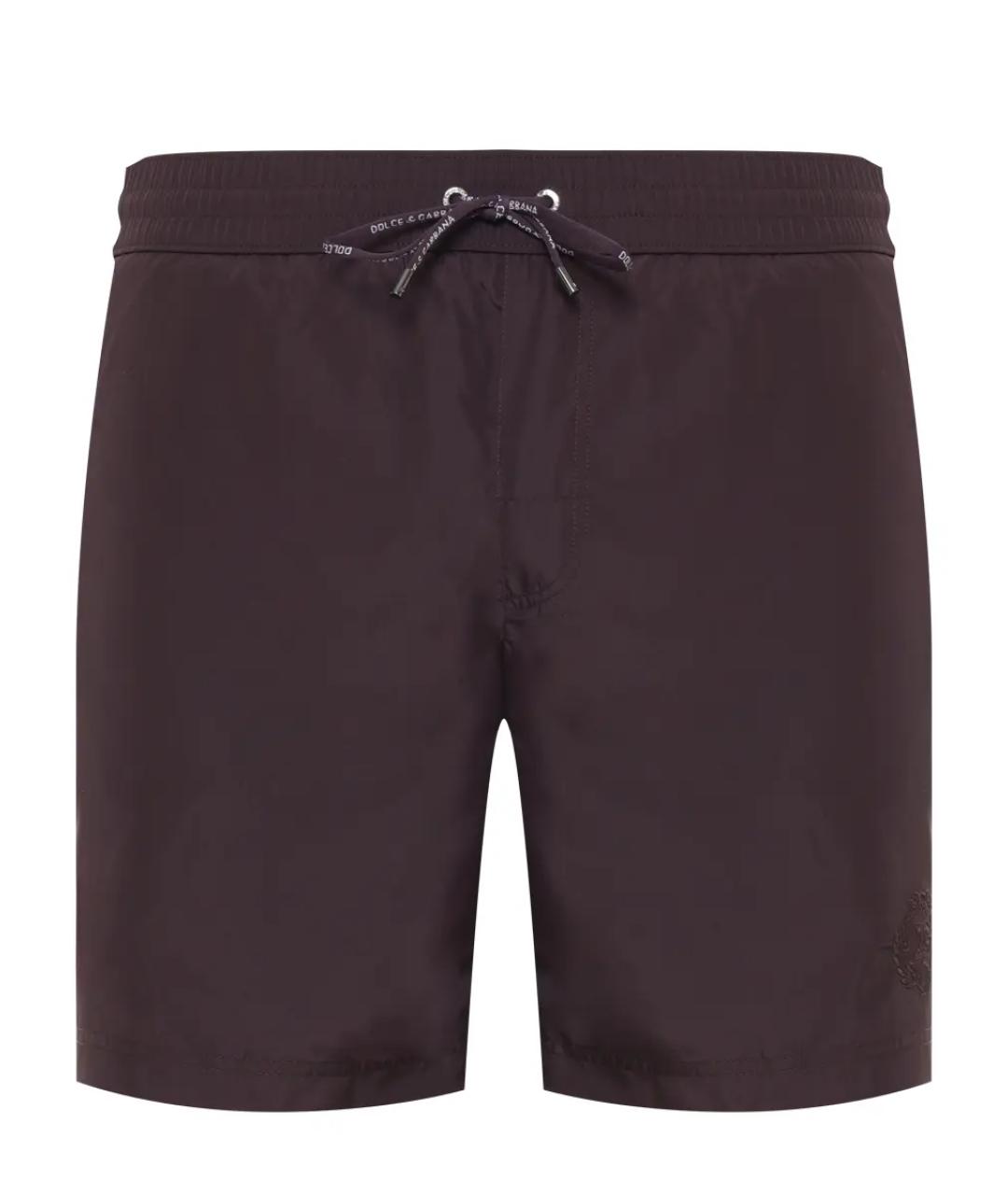 DOLCE&GABBANA Коричневые полиамидовые шорты, фото 1