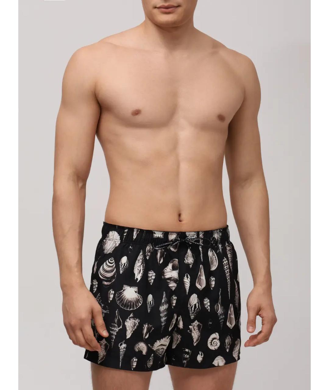 DOLCE&GABBANA Черные полиамидовые шорты, фото 2