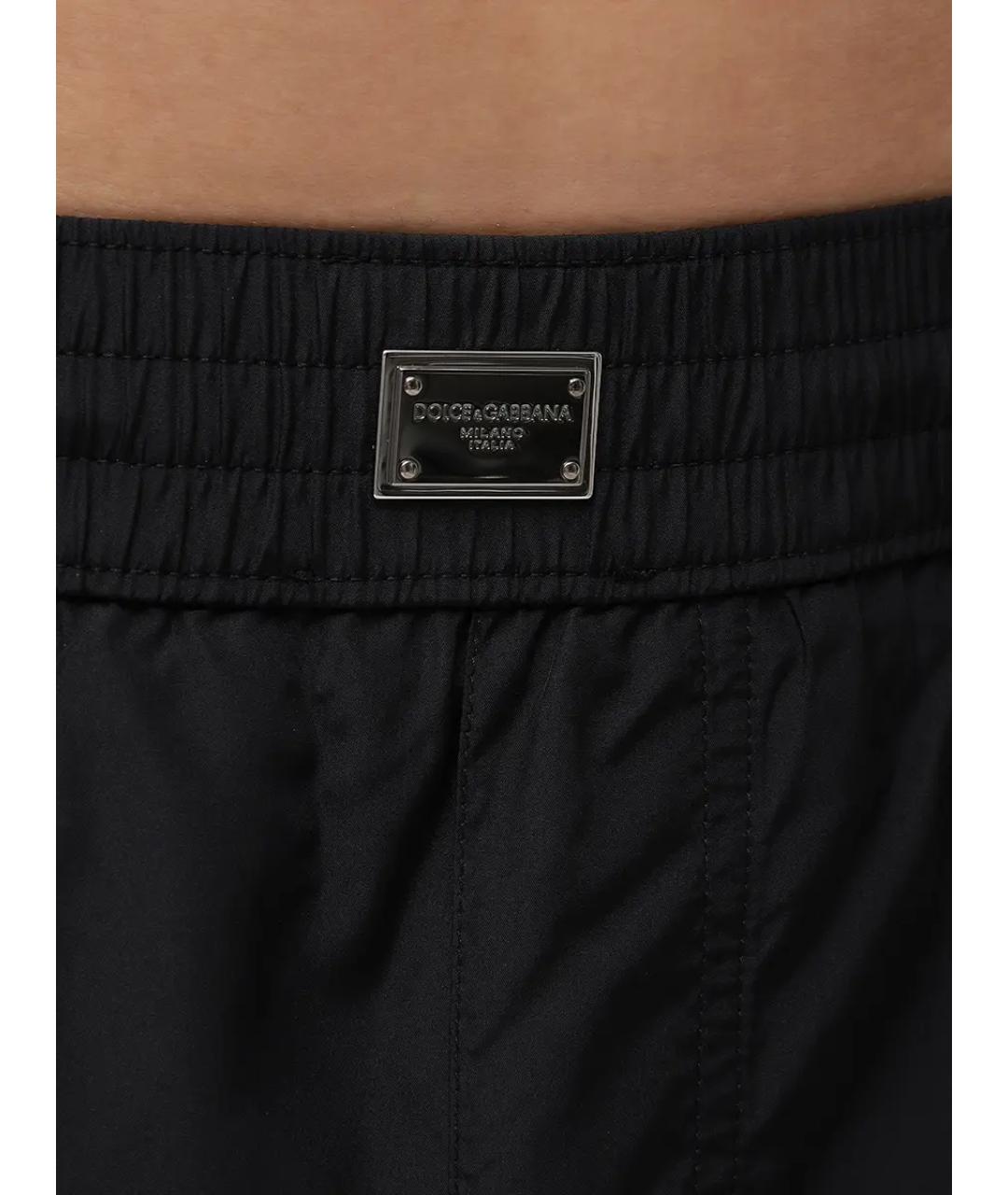 DOLCE&GABBANA Черные полиамидовые шорты, фото 4