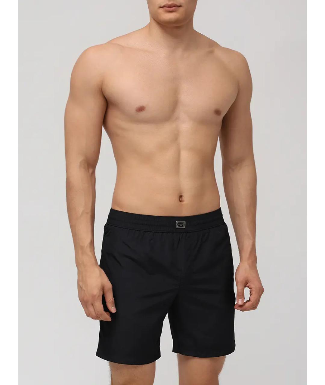DOLCE&GABBANA Черные полиамидовые шорты, фото 2