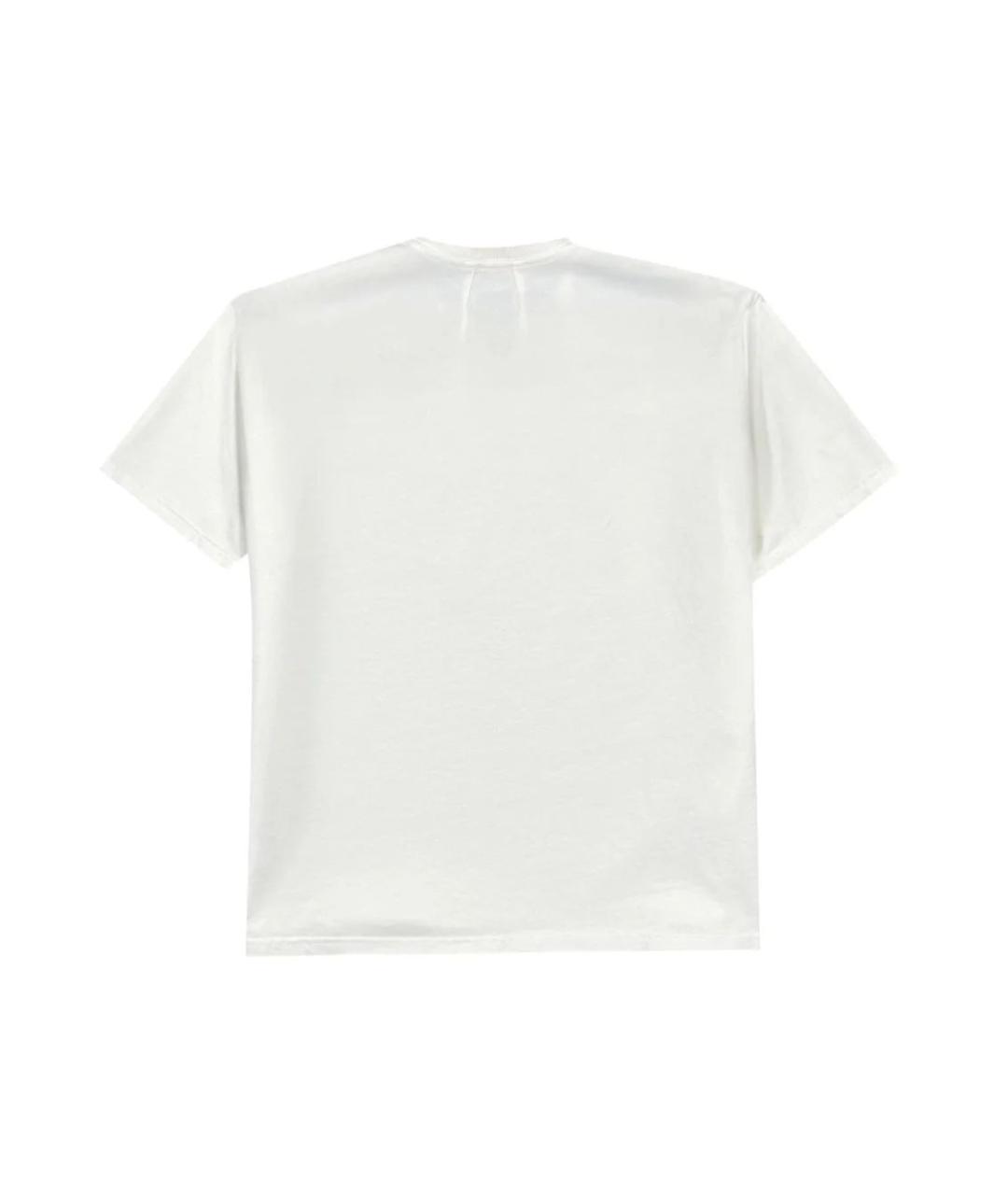 RHUDE Белая хлопковая футболка, фото 2