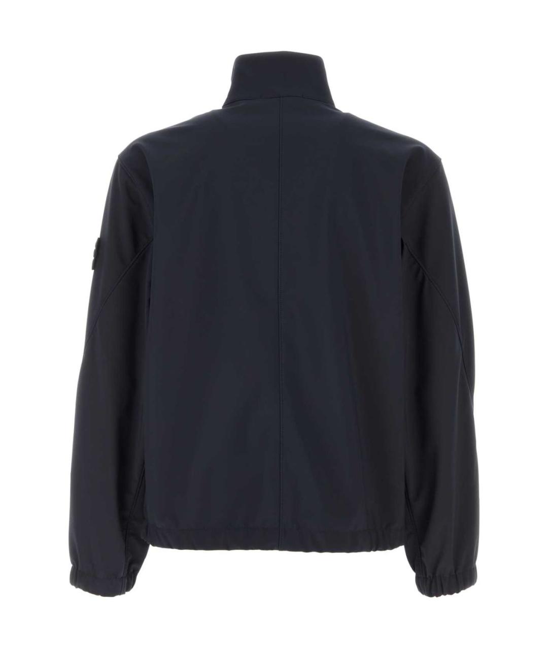 STONE ISLAND Темно-синяя полиэстеровая куртка, фото 2