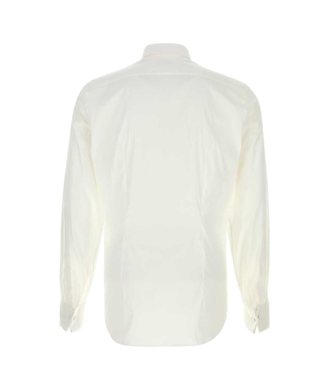 PRADA Белая хлопковая классическая рубашка, фото 2