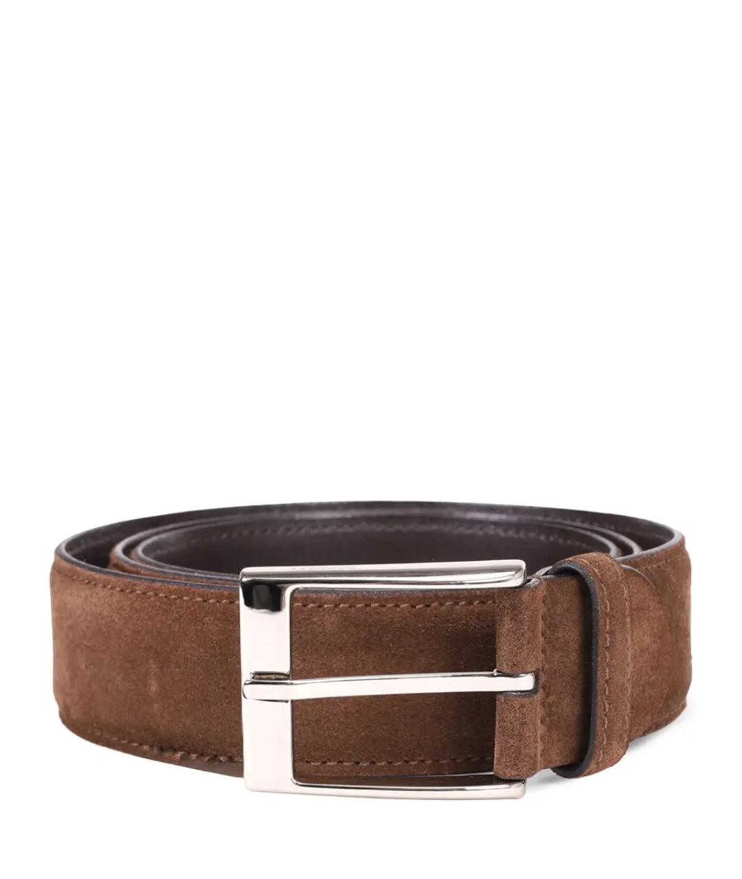 BARRETT Коричневый замшевый ремень, фото 1