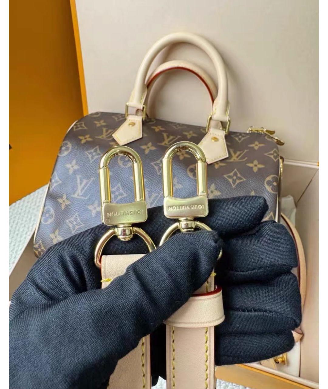 LOUIS VUITTON Коричневая сумка с короткими ручками, фото 8