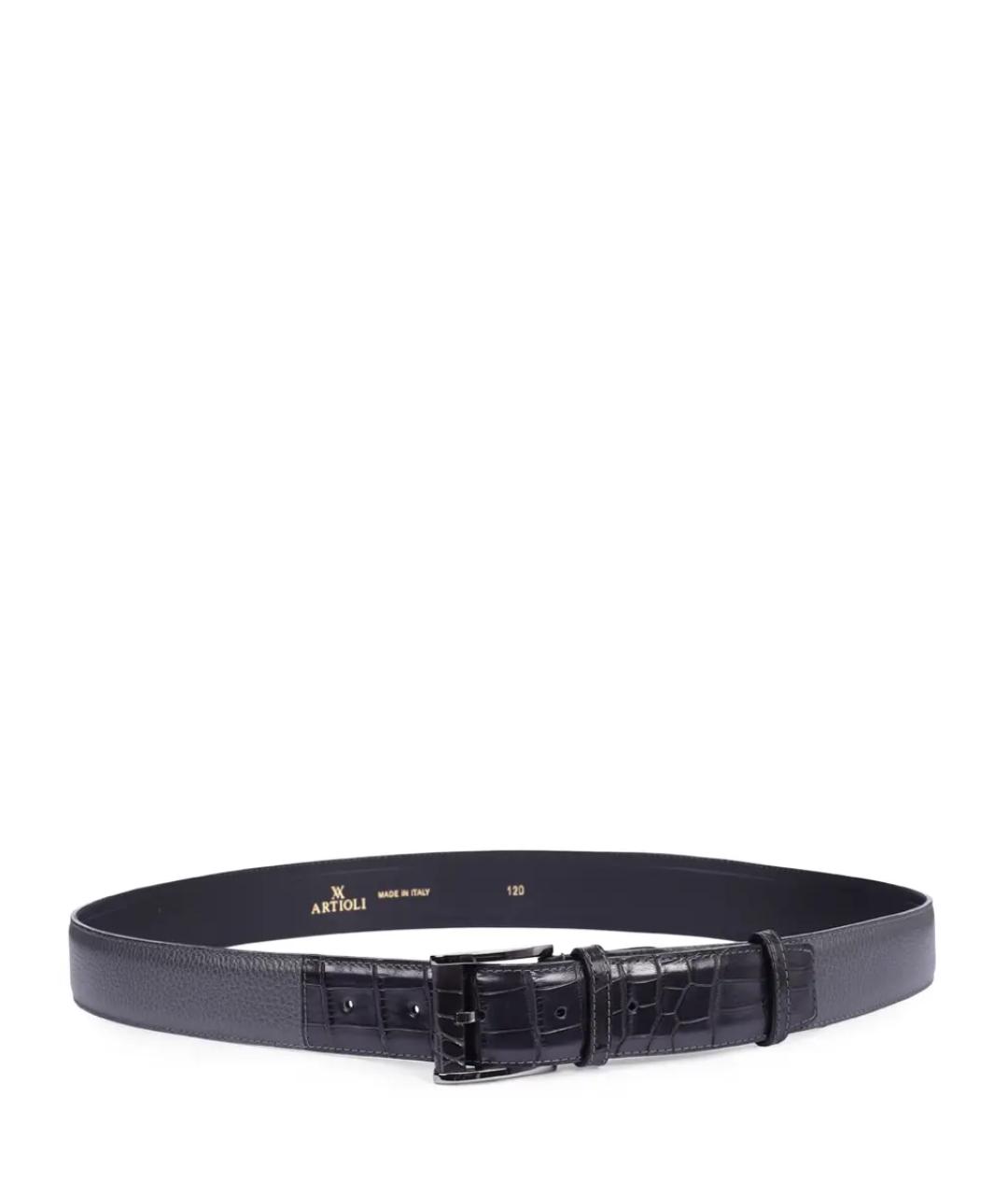 ARTIOLI Серый кожаный ремень, фото 2