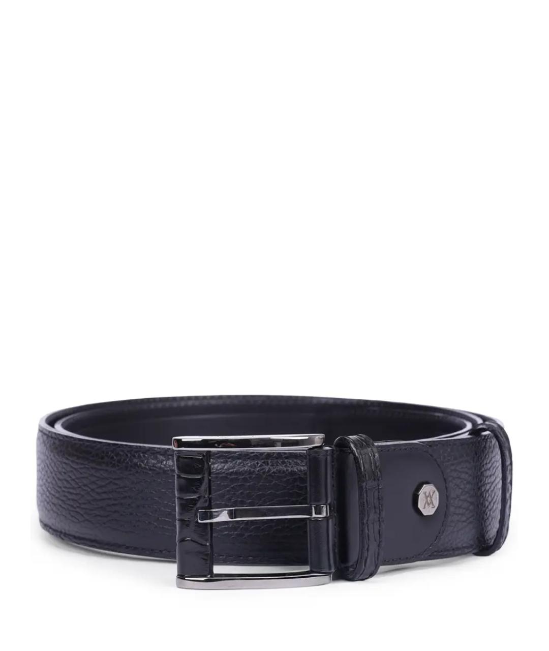 ARTIOLI Черный кожаный ремень, фото 1