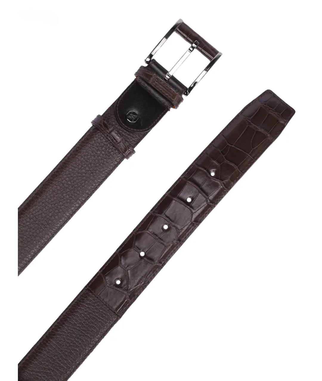 ARTIOLI Коричневый кожаный ремень, фото 3