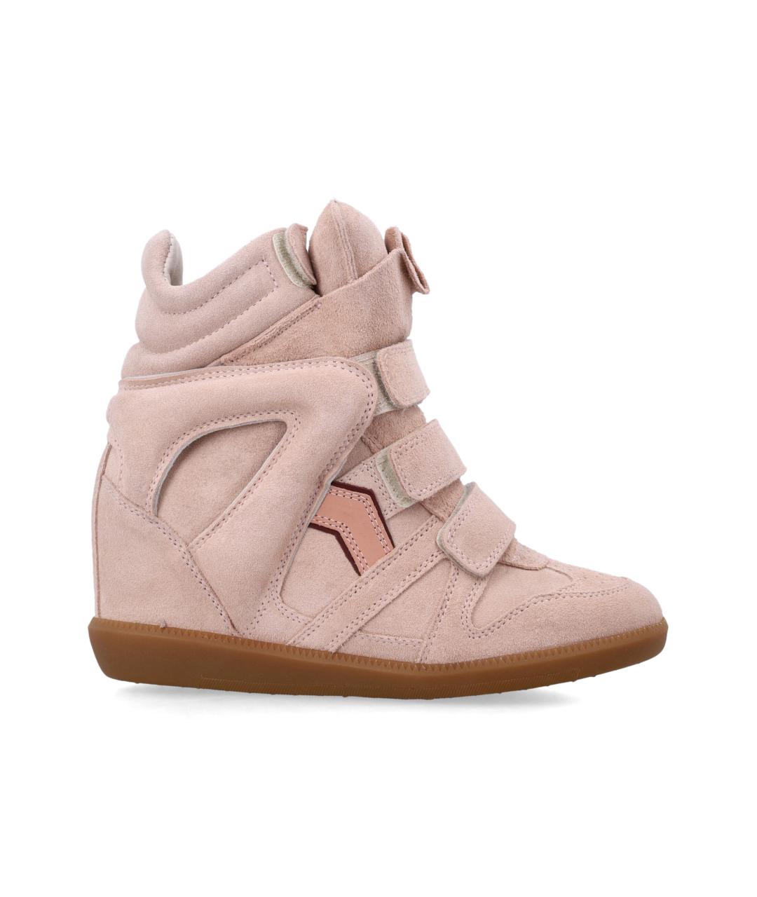 ISABEL MARANT Розовые замшевые кроссовки, фото 1