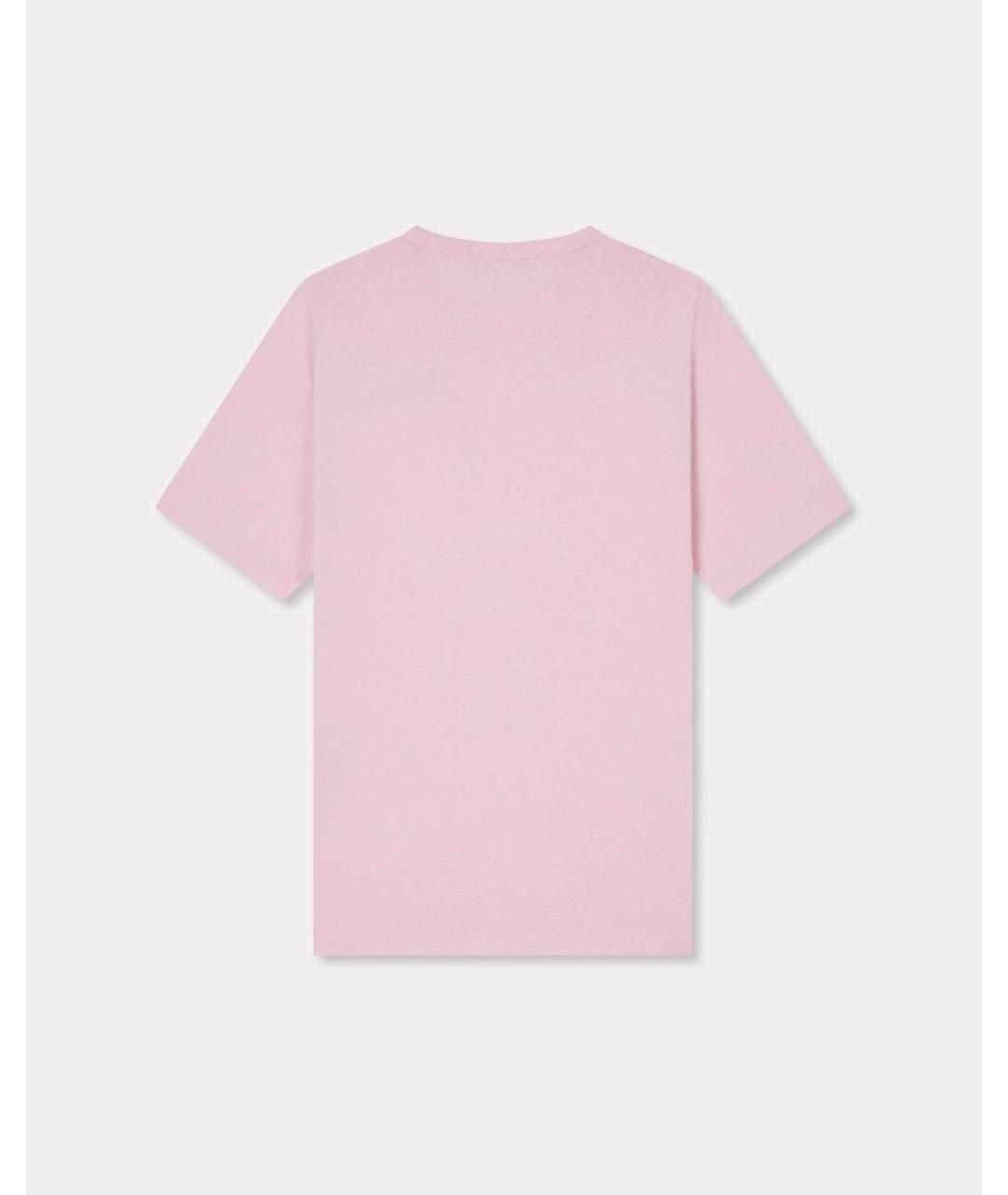 KENZO Розовая хлопковая футболка, фото 2