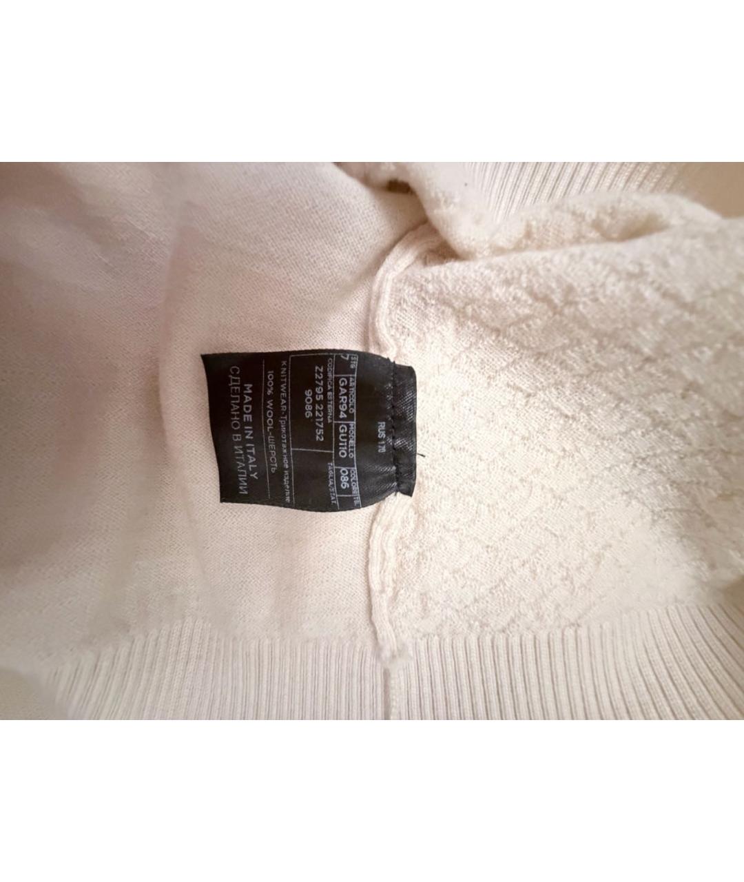 GUCCI Белый шерстяной джемпер / свитер, фото 6