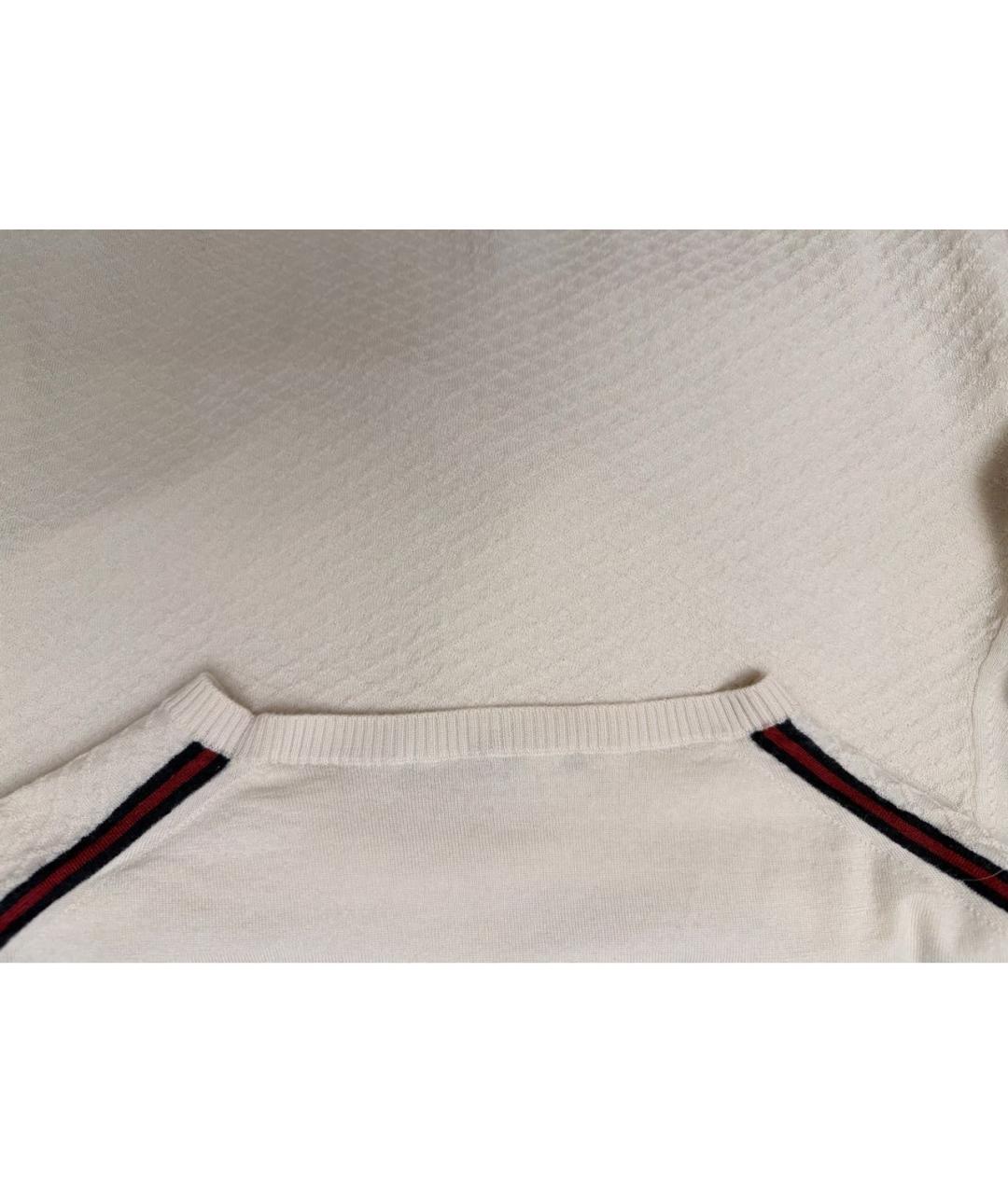 GUCCI Белый шерстяной джемпер / свитер, фото 2