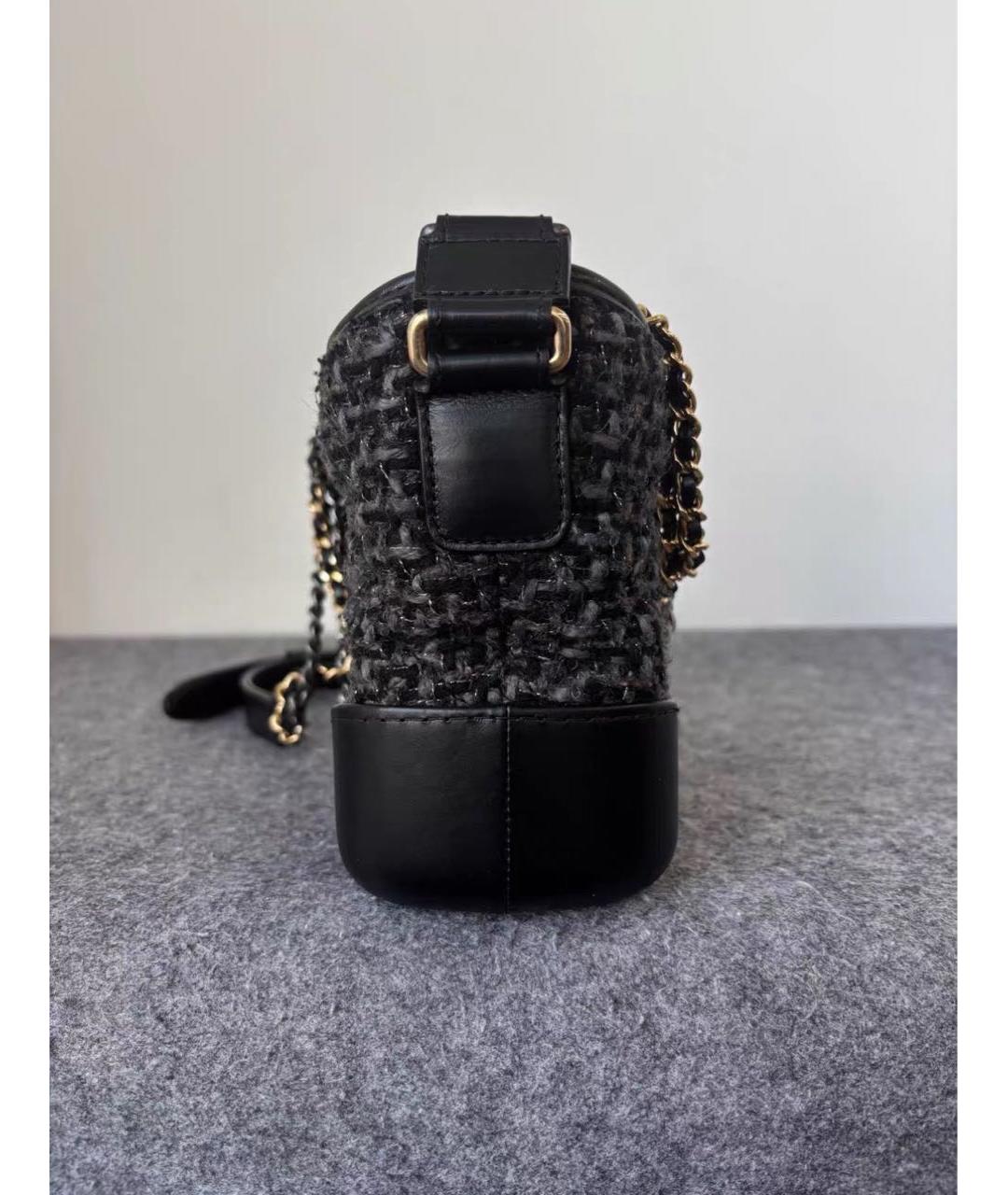 CHANEL Черная кожаная сумка через плечо, фото 6
