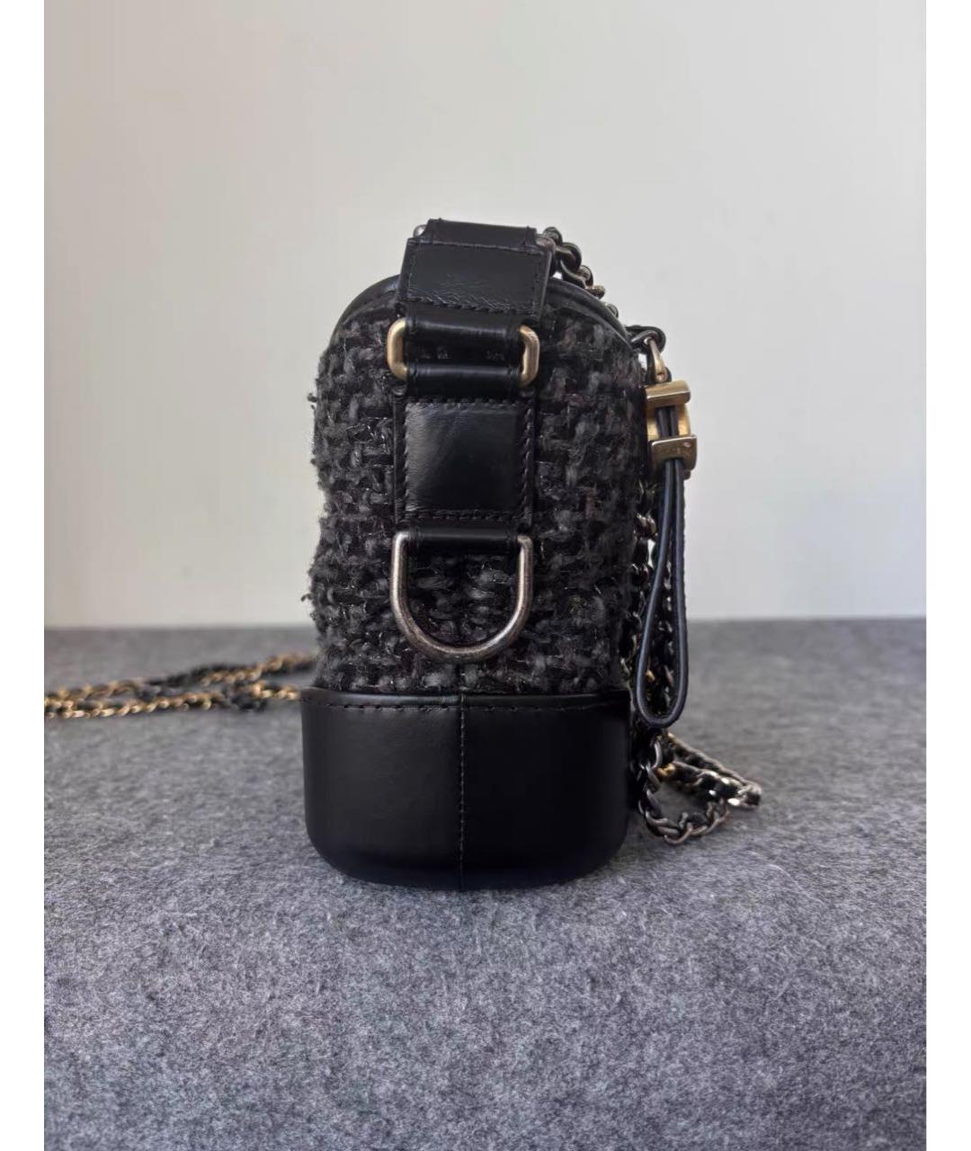 CHANEL Черная кожаная сумка через плечо, фото 5