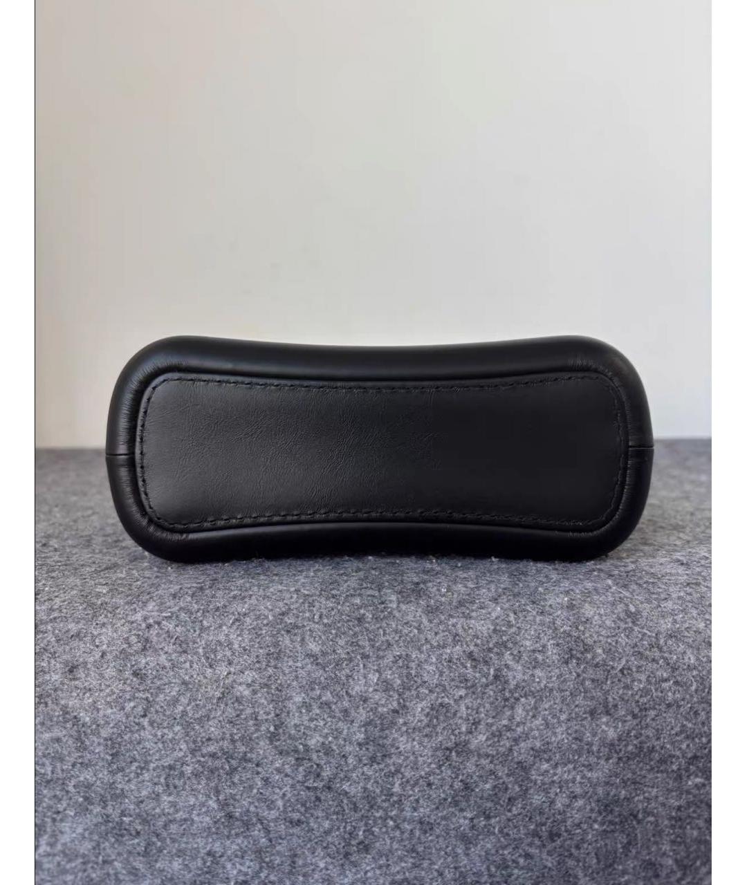 CHANEL Черная кожаная сумка через плечо, фото 7