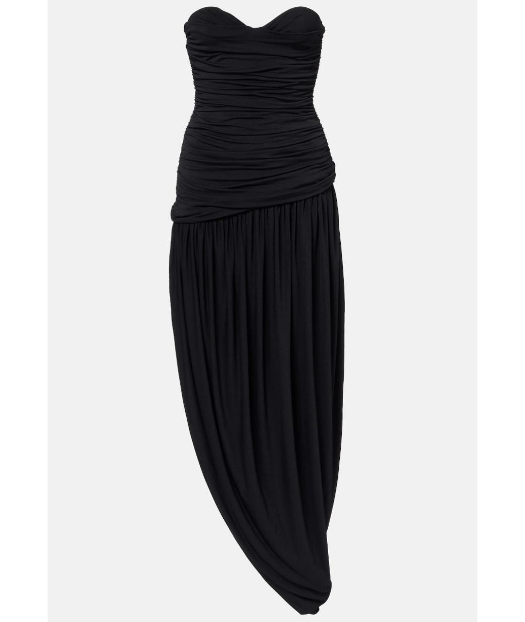 MAGDA BUTRYM Черное вискозное коктейльное платье, фото 5