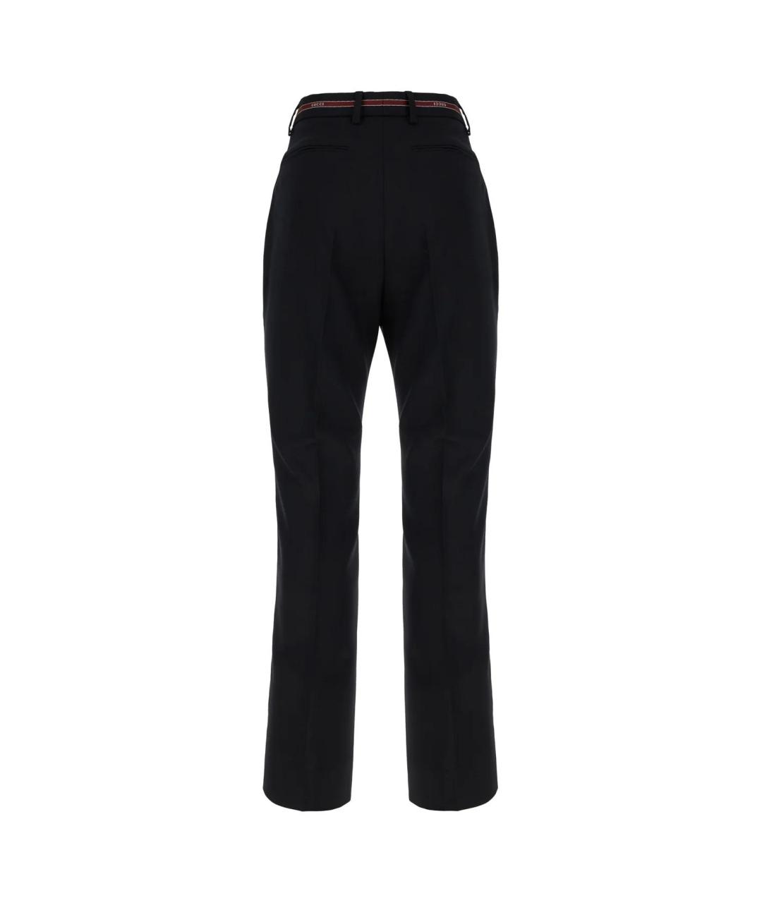 GUCCI Синие шерстяные прямые брюки, фото 2