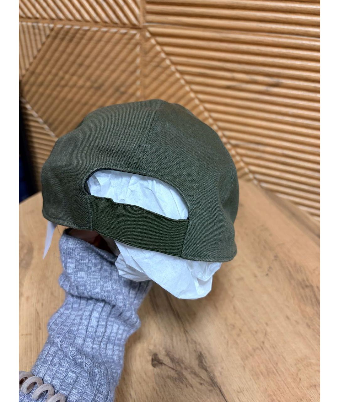 MIU MIU Хаки хлопковая кепка, фото 5