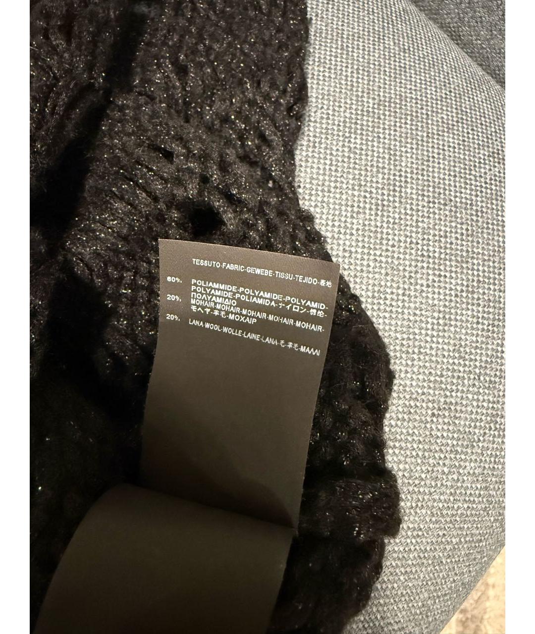 SAINT LAURENT Черный полиамидовый джемпер / свитер, фото 5