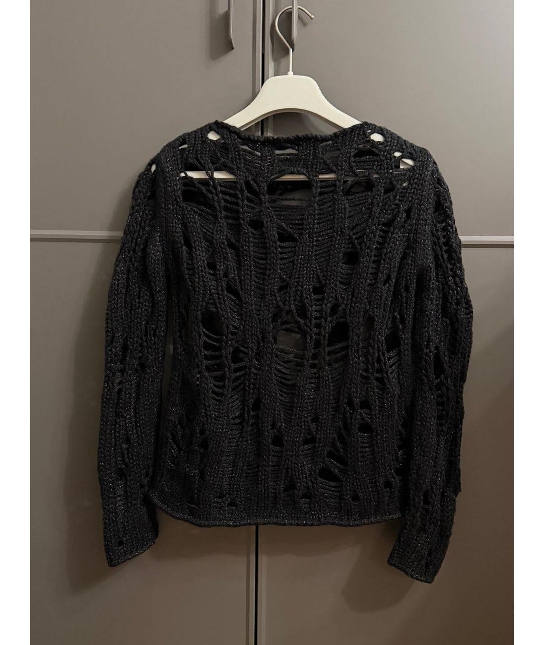 SAINT LAURENT Черный полиамидовый джемпер / свитер, фото 2