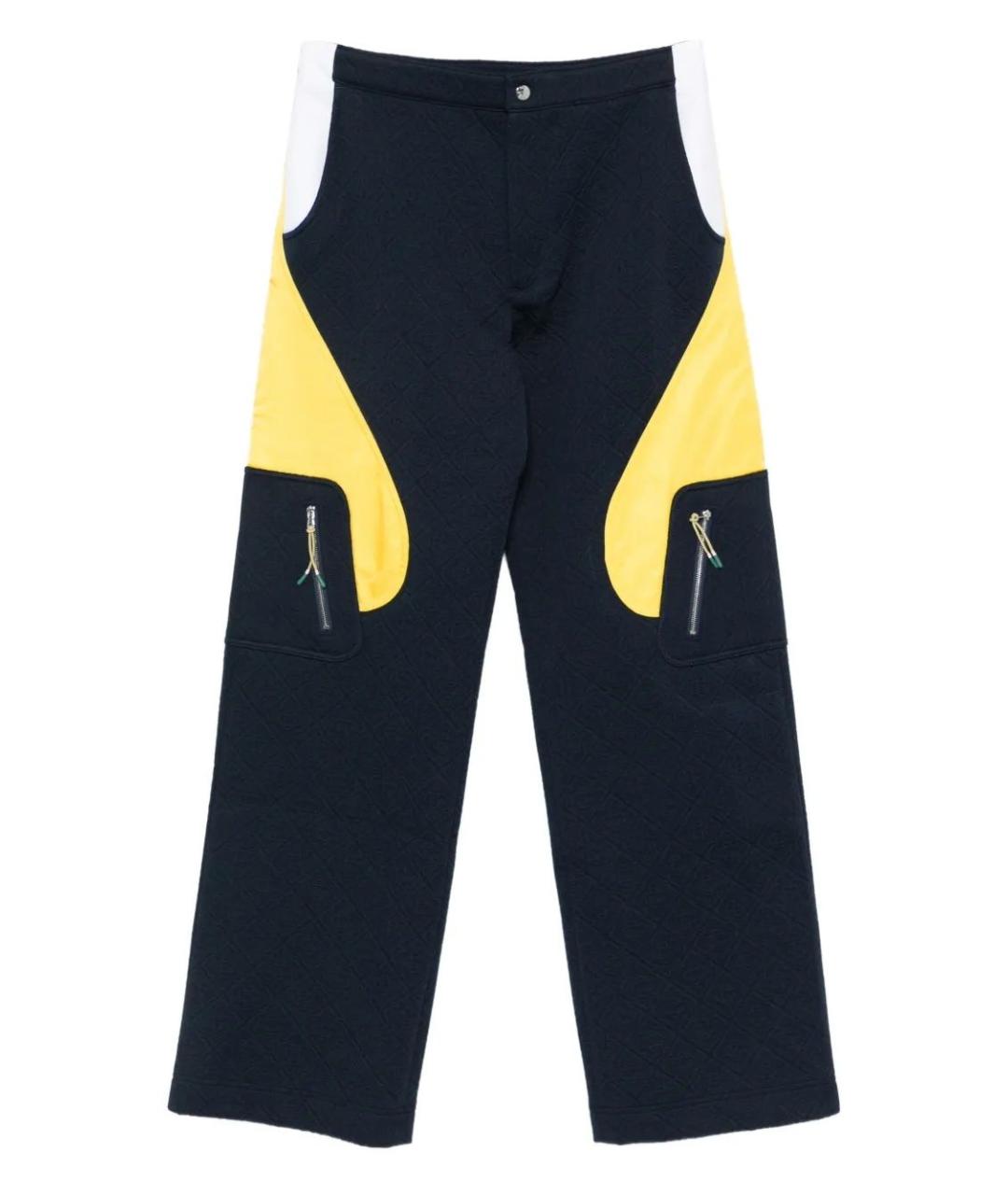 CASABLANCA Синие полиэстеровые повседневные брюки, фото 1