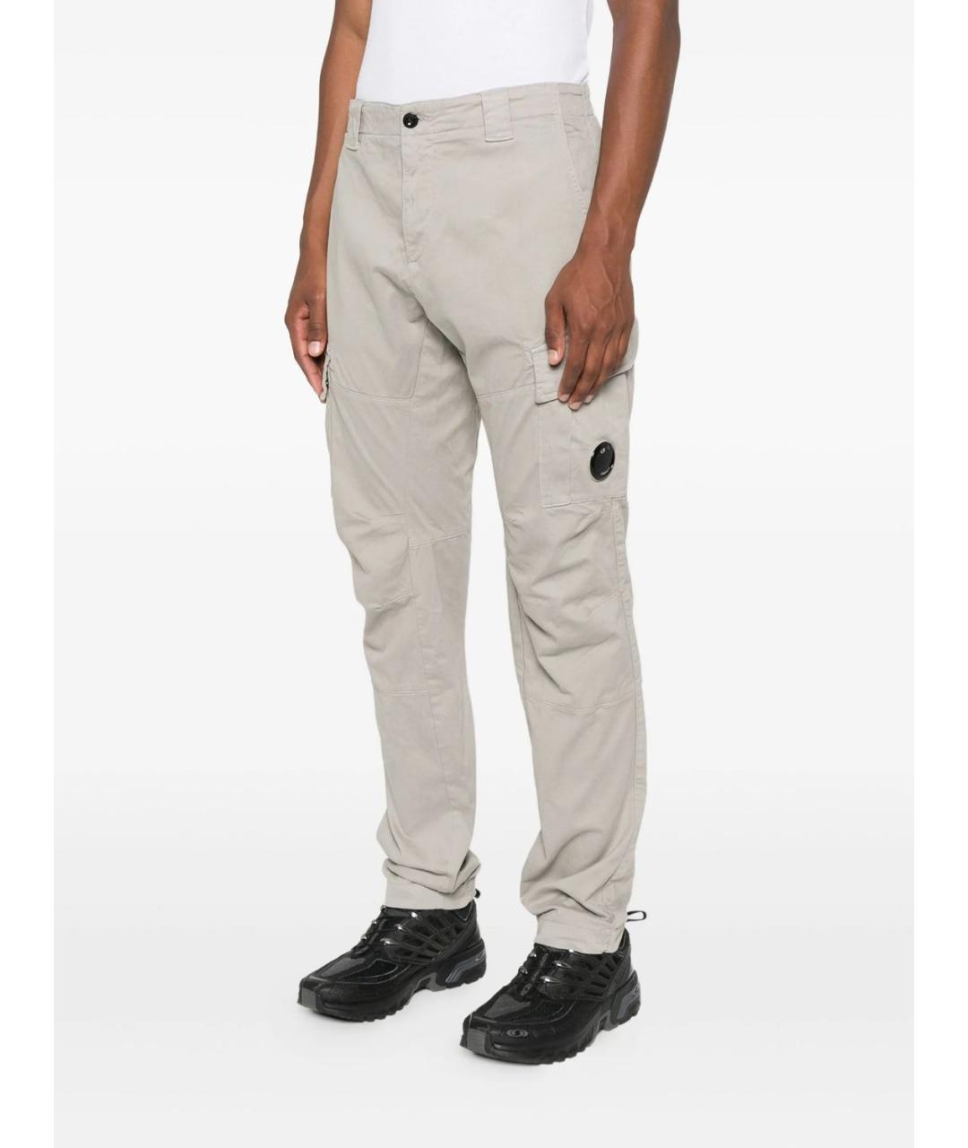 CP COMPANY Серые хлопковые повседневные брюки, фото 2