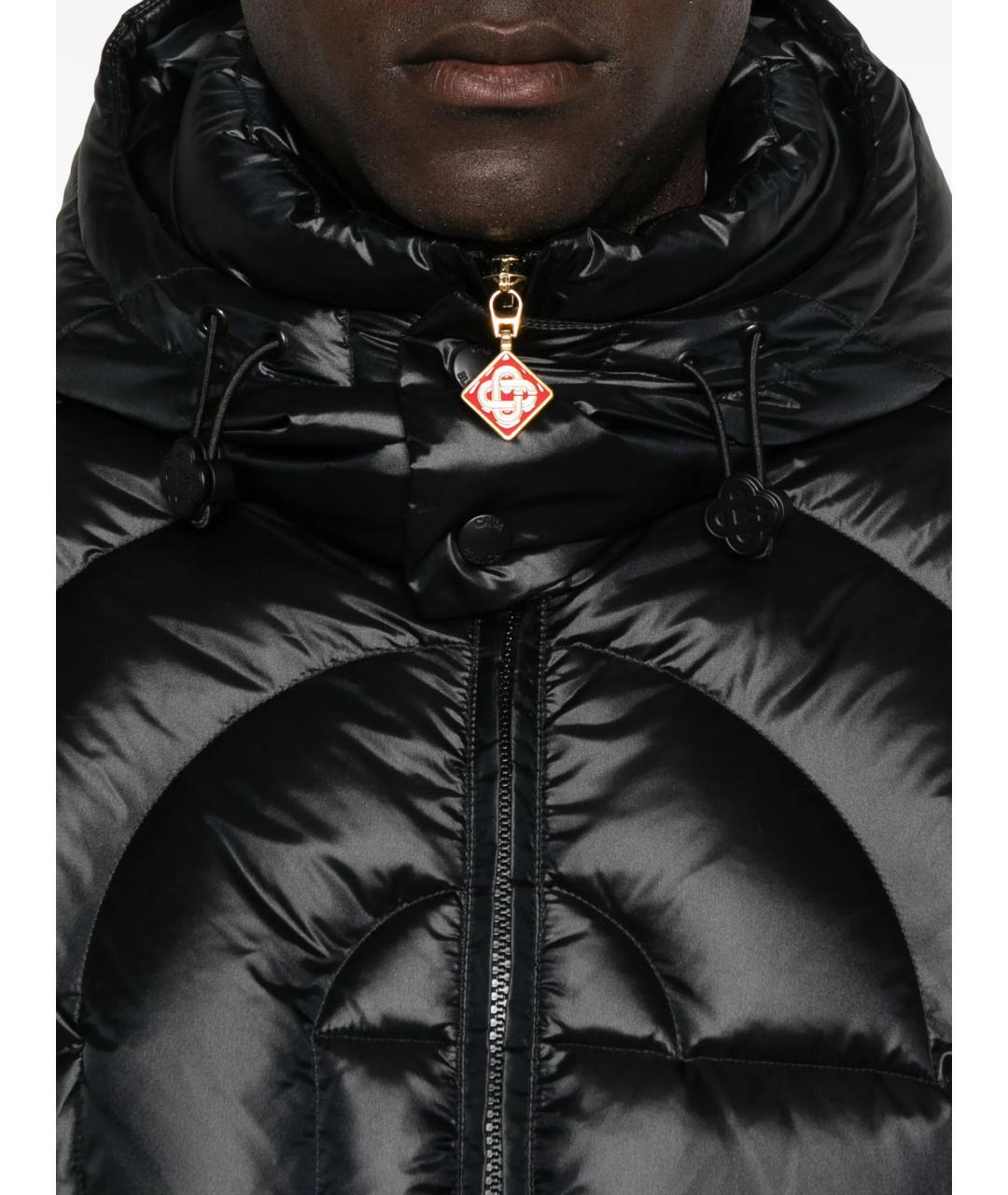 CASABLANCA Черный полиамидовый пуховик, фото 5