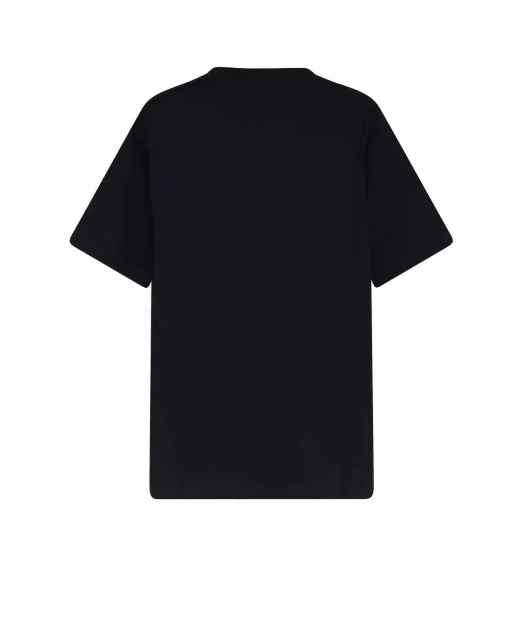 GUCCI Черная хлопковая футболка, фото 2